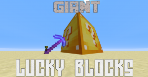 Unduh Giant Lucky Blocks untuk Minecraft 1.12.2