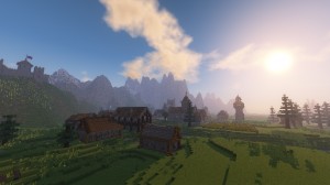 Unduh Medieval Village with Castle untuk Minecraft 1.12.2