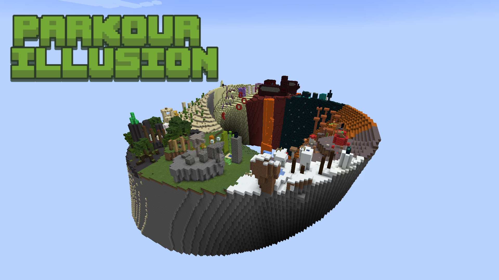 Unduh Parkour Illusion 1.1 untuk Minecraft 1.19.4