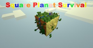 Unduh Square Planet Survival untuk Minecraft 1.10.2