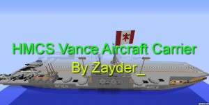 Unduh HMCS Vance Aircraft Carrier untuk Minecraft 1.12.2