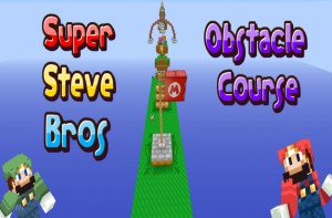Unduh Super Steve Bros Obstacle Course untuk Minecraft 1.9