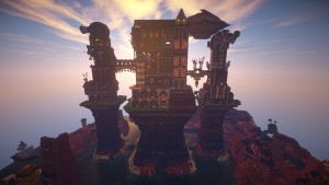 Unduh Steampunk Castle untuk Minecraft 1.7.10