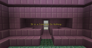 Unduh Sit in a Cube and Do Nothing untuk Minecraft 1.13.1
