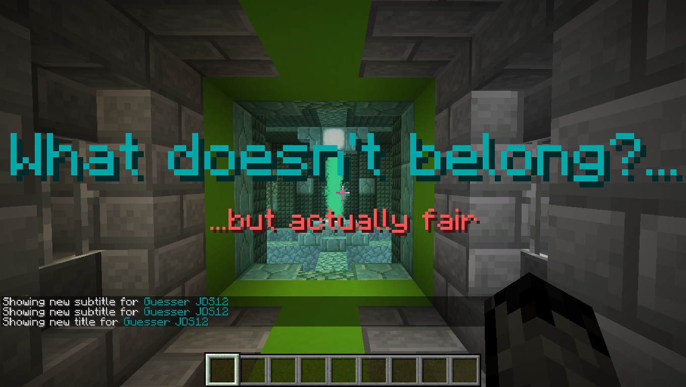 Unduh Actually Fair What Doesn't Belong untuk Minecraft 1.14