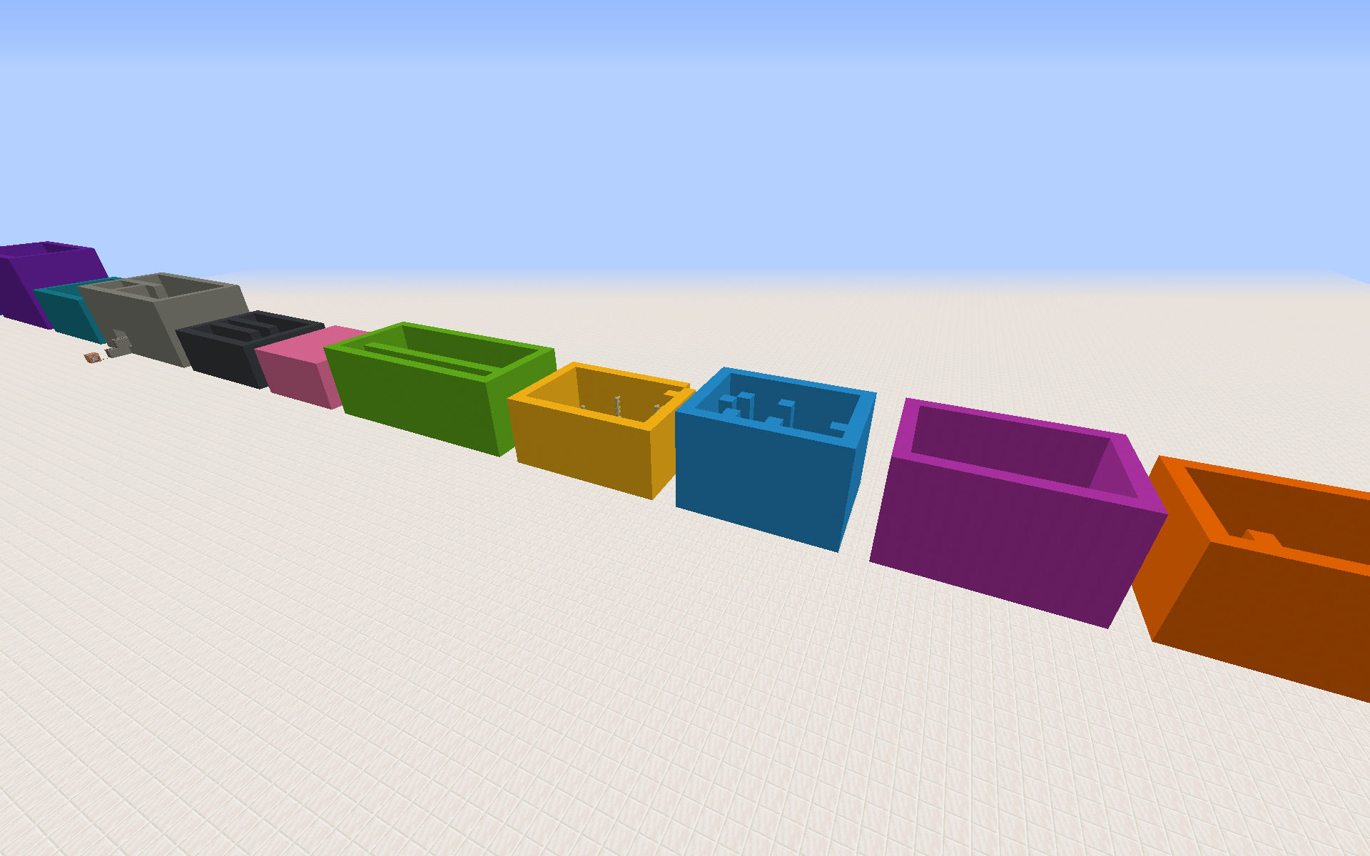 Unduh Every Color Rainbow Parkour untuk Minecraft 1.15.2