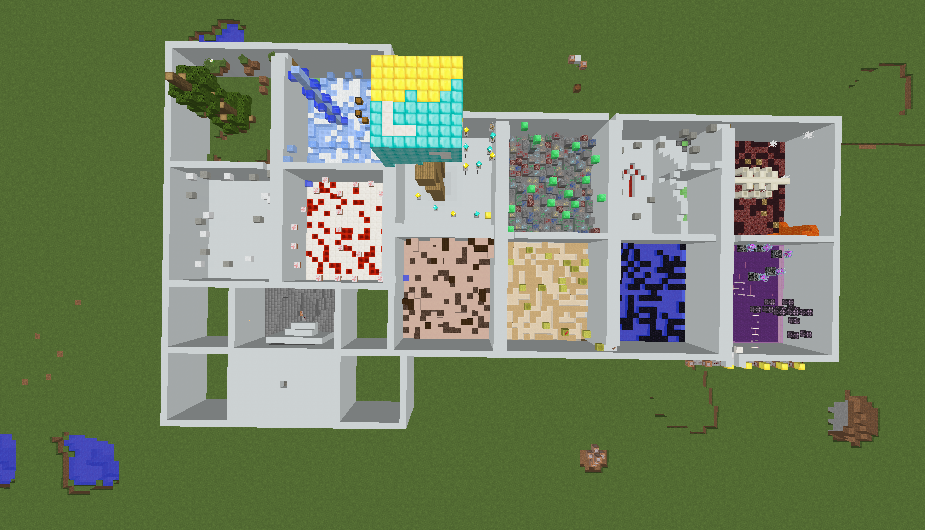 Unduh 12 Rooms untuk Minecraft 1.12.2
