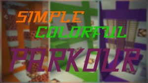 Unduh Simple Colorful Parkour untuk Minecraft 1.15.2