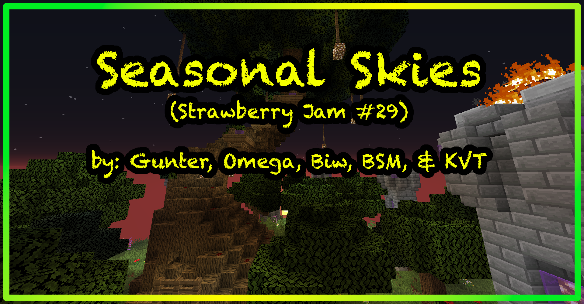 Unduh Seasonal Skies untuk Minecraft 1.16.1