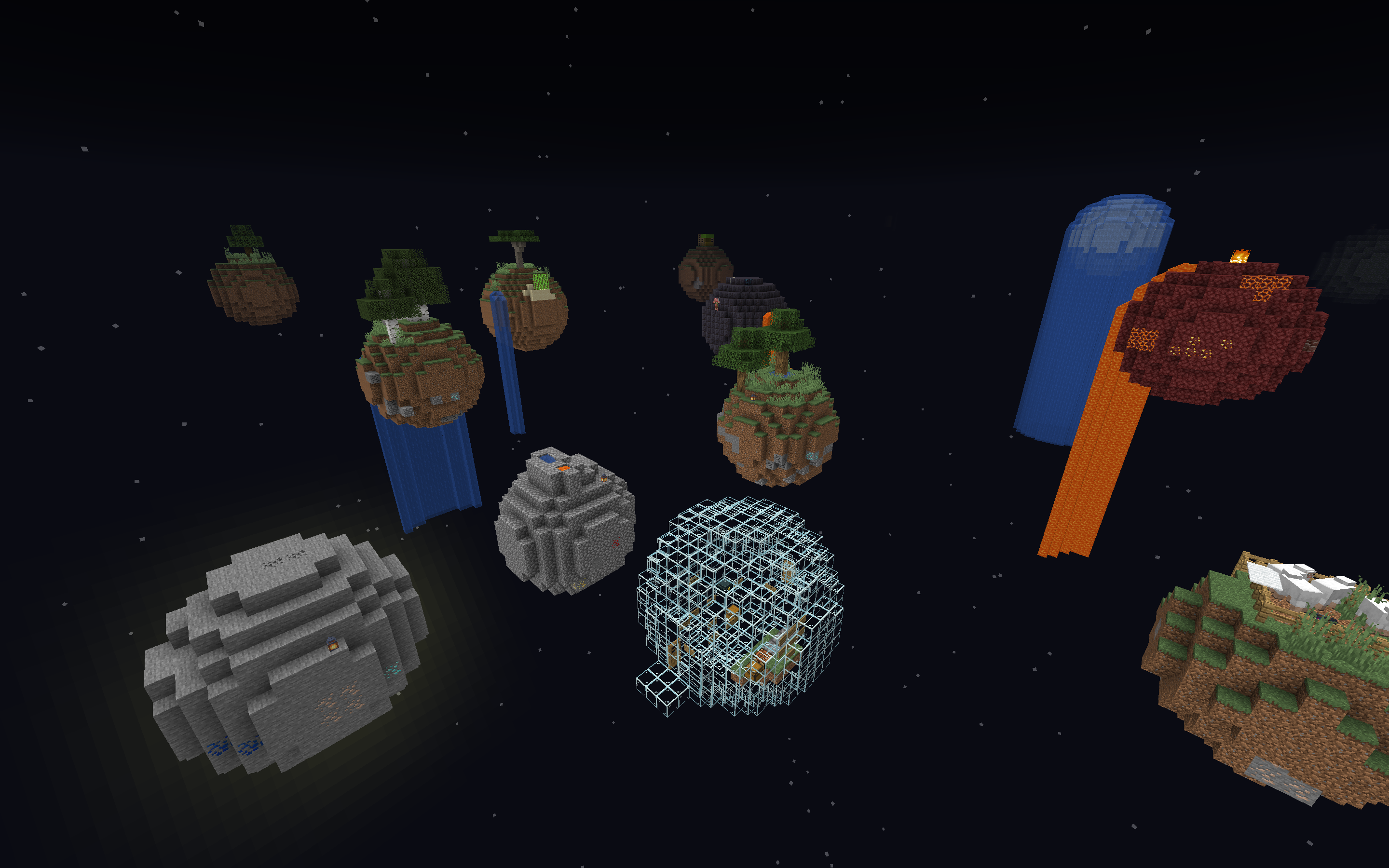 Unduh Floating Planets Survival untuk Minecraft 1.16.4