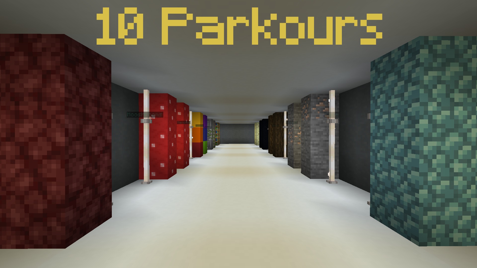 Unduh 10 Parkours untuk Minecraft 1.16.5