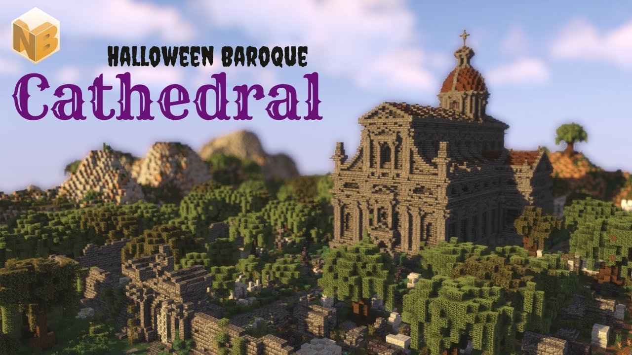 Unduh Baroque Cathedral: Halloween Edition untuk Minecraft 1.17.1