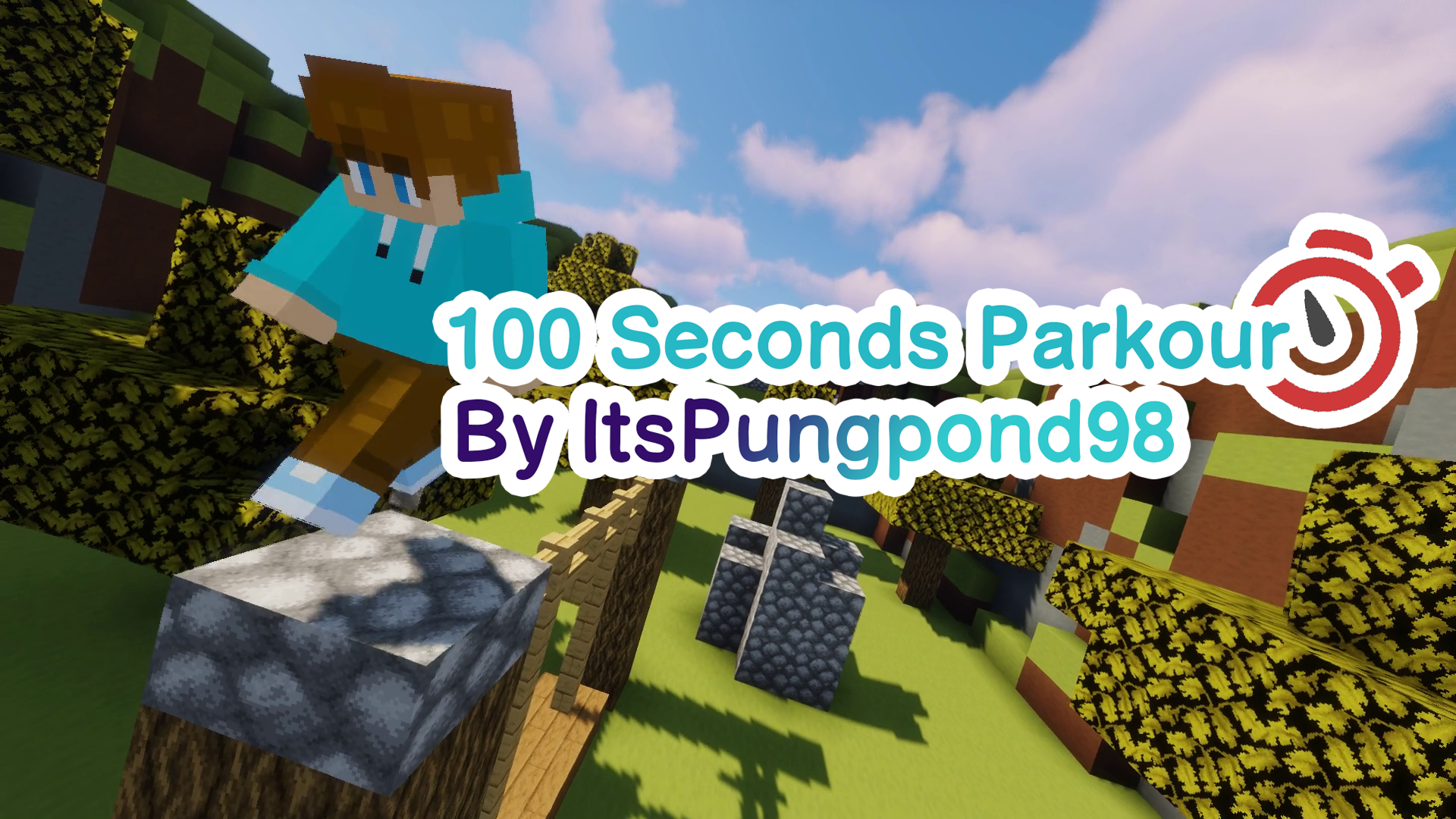 Unduh 100 Seconds Parkour 1.0 untuk Minecraft 1.19.2