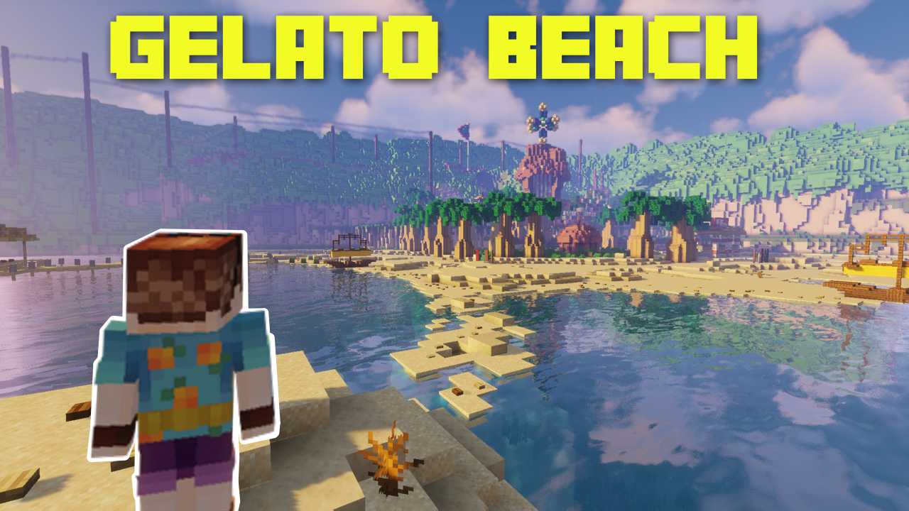 Unduh Gelato Beach! (Super Mario Sunshine) 1.0 untuk Minecraft 1.19