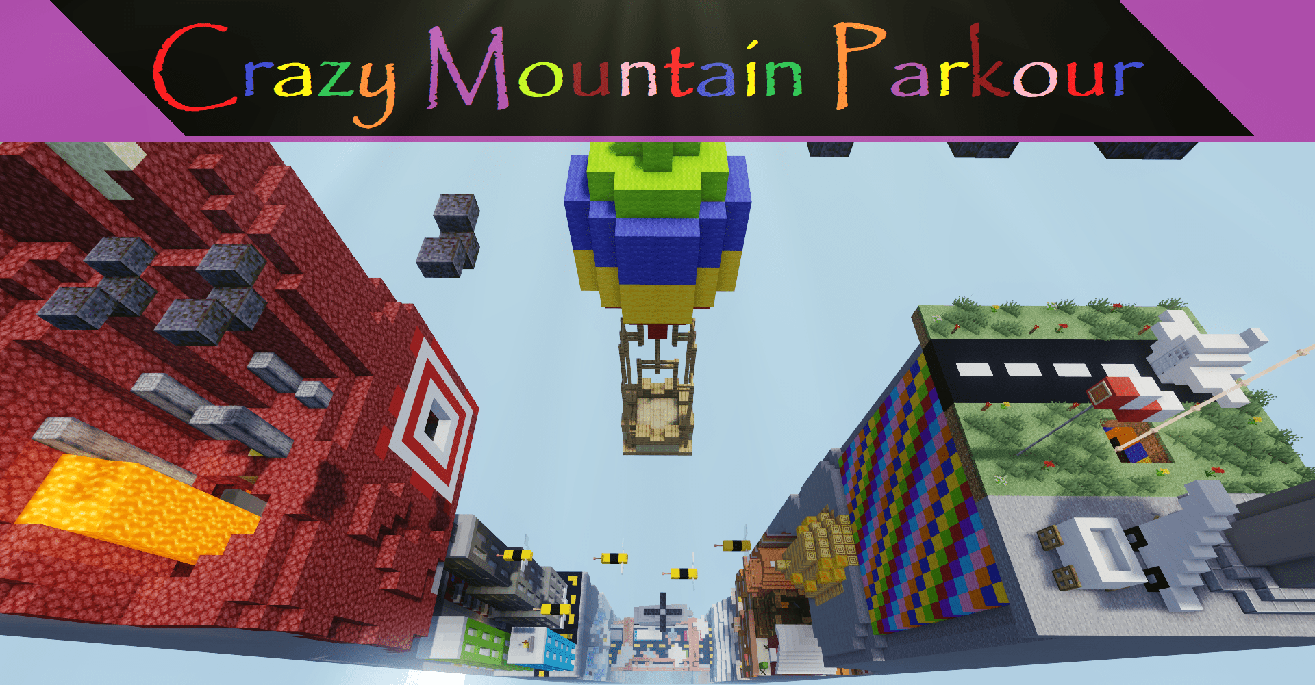 Unduh Crazy Mountain Parkour 1.0 untuk Minecraft 1.18.2