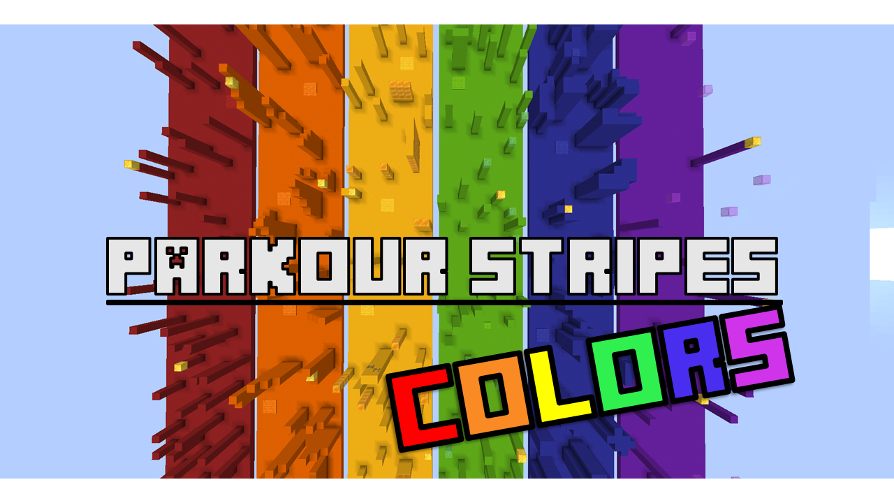 Unduh Parkour Stripes Colors 1.0 untuk Minecraft 1.18.2