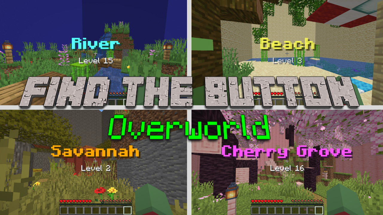 Unduh Find the Button: Overworld 1.0 untuk Minecraft 1.20