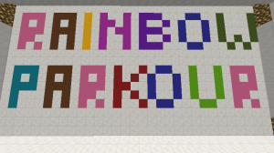 Unduh Easiest Rainbow Parkour untuk Minecraft 1.12.2