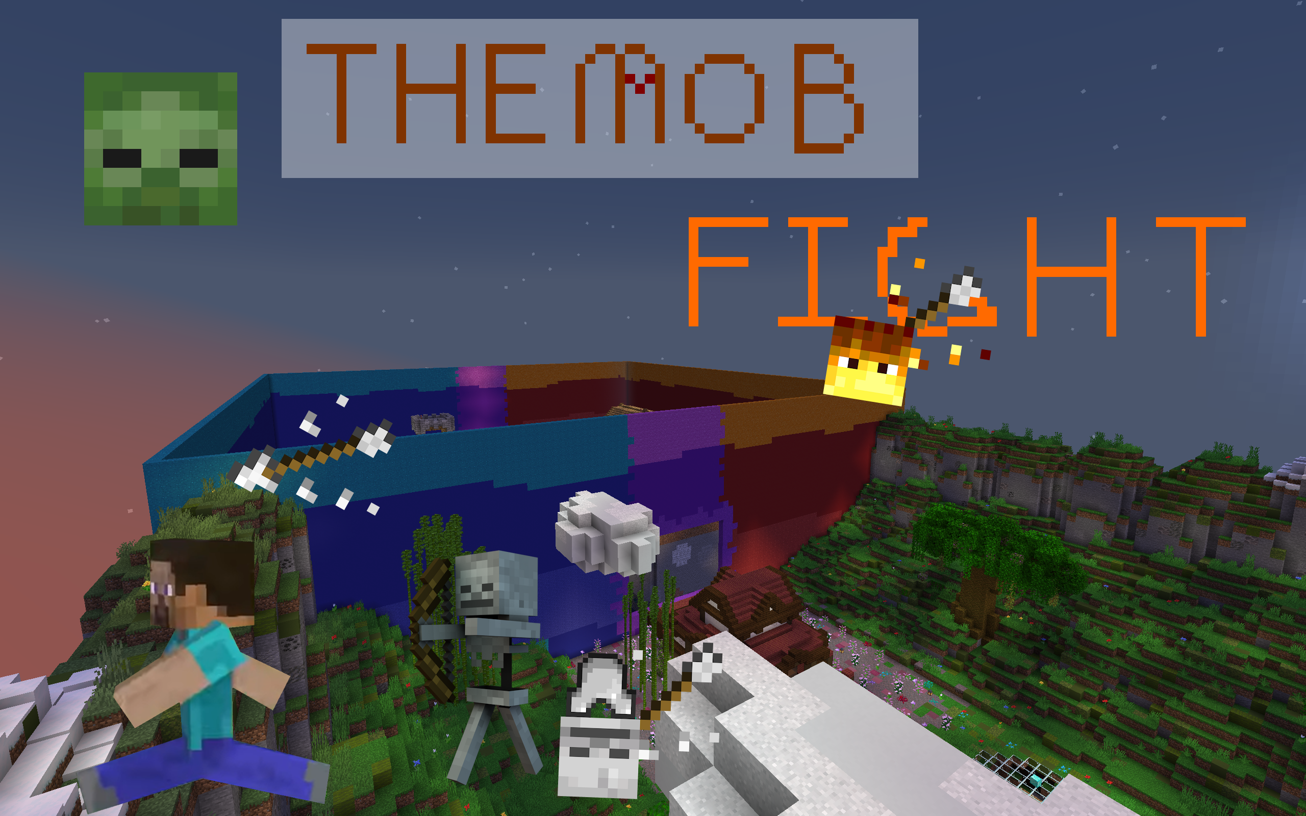 Unduh The Mob Fight 0.1 untuk Minecraft 1.20.4