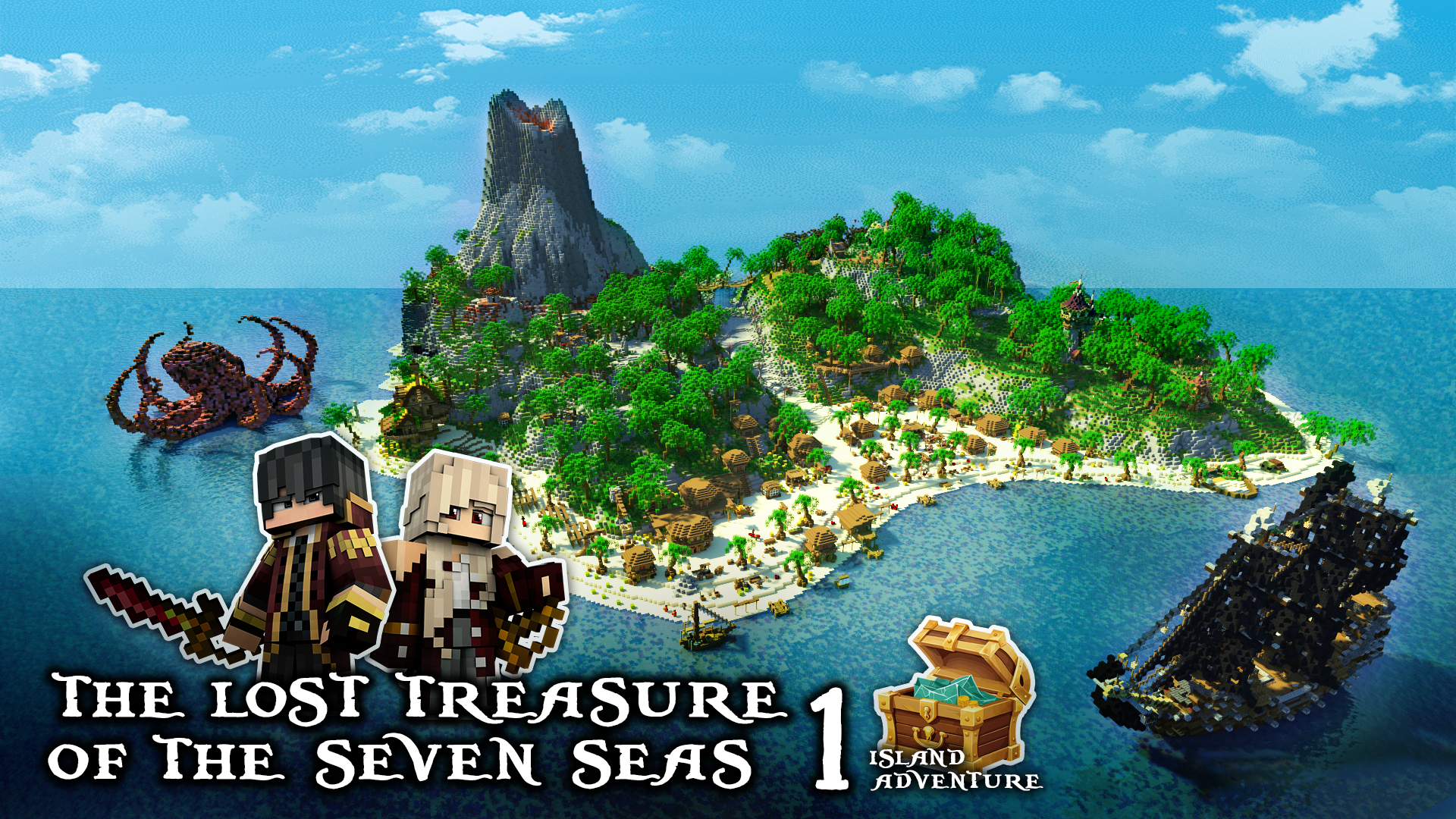 Unduh The Lost Treasure of the Seven Seas 1.0 untuk Minecraft 1.19.1