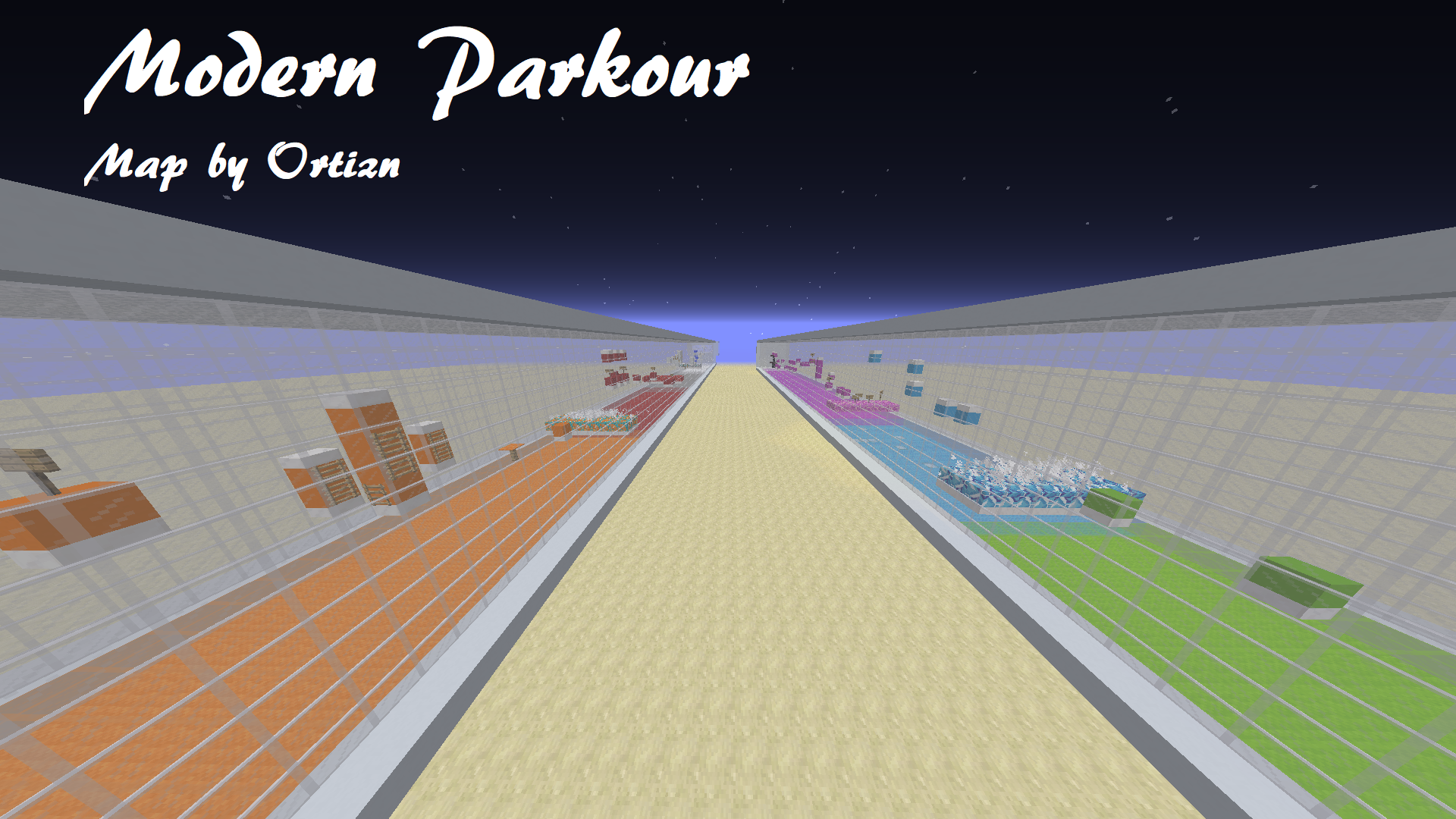 Unduh Modern Parkour untuk Minecraft 1.12.2
