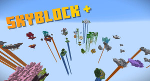 Unduh Skyblock Plus untuk Minecraft 1.21.8