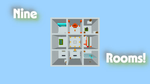 Unduh Nine Rooms untuk Minecraft 1.21.4