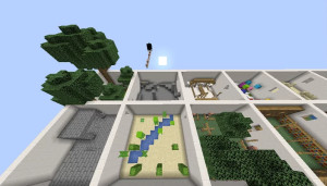 Unduh Parkour Through Squares untuk Minecraft 1.21.5