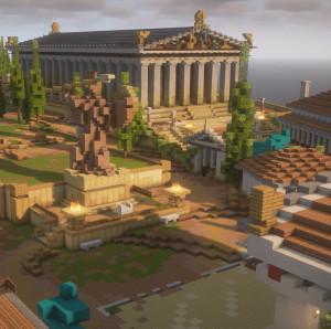 Unduh Acropolis of Athens | World Wonders Series | Greek City untuk Minecraft 1.21.4